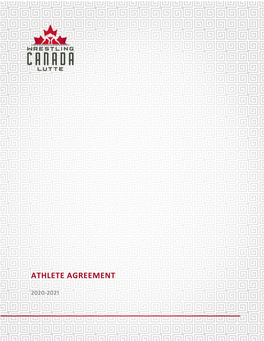 Athlete Agreement