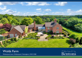 Wolds Farm Widmerpool Lane | Widmerpool | Nottingham | NG12 5QE