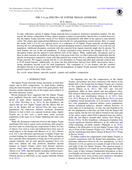 THE 3–4 Μm SPECTRA of JUPITER TROJAN ASTEROIDS