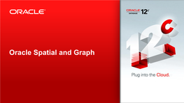 Oracle Spatial and Graph Agenda