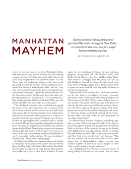 MAYHEM Between Immigrant Groups by FERGUS M