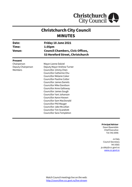 Minutes of Council