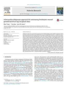 A Hierarchical Bayesian Approach for Estimating Freshwater Mussel Growth Based on Tag-Recapture Data