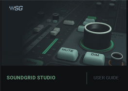 WAVES Soundgrid Studio User Guide