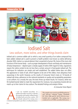 Iodised Salt