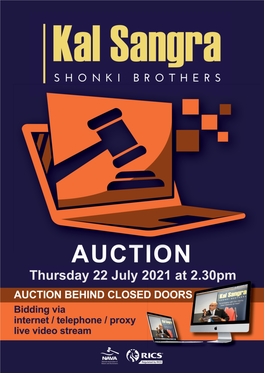 Auction: Thursday 22Nd July 2021