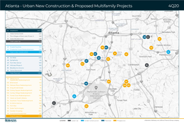 Atlanta - Urban New Construction & Proposed Multifamily Projects 4Q20