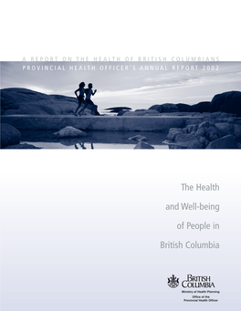 (2002): the Health and Well-Being of People in BC