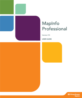 Mapinfo Professional User Guide and Help System