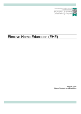 Elective Home Education (EHE)