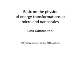 1 Introduction to Energy