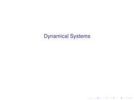 2- Dynamical Systems