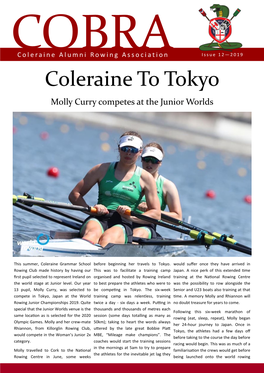 Coleraine to Tokyo Molly Curry Competes at the Junior Worlds