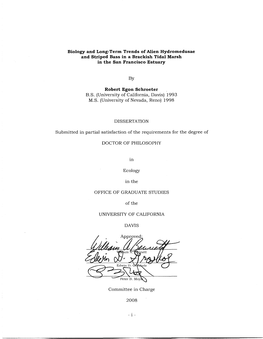 Biology and Long-Term Trends of Alien Hydromedusae and Striped Bass in a Brackish Tidal Marsh in the San Francisco Estuary