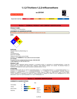 1,1,2-Trichloro-1,2,2-Trifluoroethane