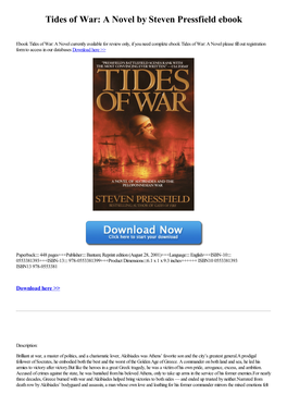 Tides of War: a Novel by Steven Pressfield Ebook