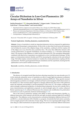 Circular Dichroism in Low-Cost Plasmonics: 2D Arrays of Nanoholes in Silver