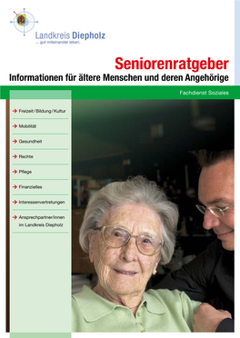 Seniorenratgeber Informationen Für Ältere Menschen Und Deren Angehörige