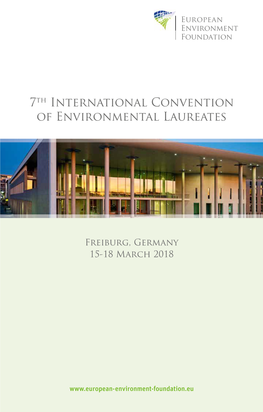 7Th International Convention of Environmental Laureates