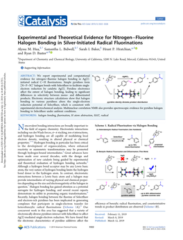 Experimental and Theoretical Evidence for Nitrogen–Fluorine