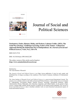 Journal of Social and Political Sciences