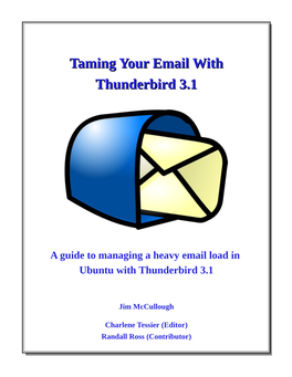 Taming Your Email with Thunderbird