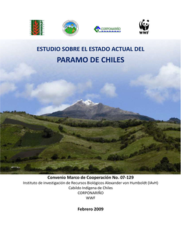 Estudio Sobre El Estado Actual Del Paramo De Chiles