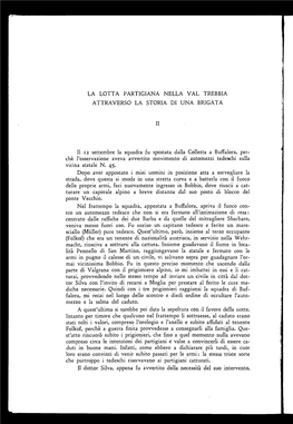 La Lotta Partigiana Nella Val Trebbia Attraverso La Storia Di Una Brigata