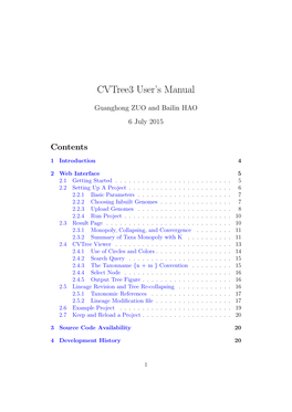 Cvtree3 User's Manual