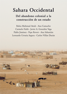 PDF: Sáhara Occidental, Del Abandono Colonial a La