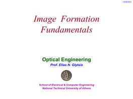 Image Formation Fundamentals