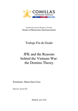 JFK and the Reasons Behind the Vietnam War: the Domino Theory