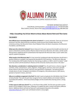 Faqs: Everything You'd Ever Want to Know About Alumni Park and Then