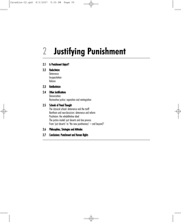 2 Justifying Punishment