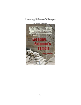 Locatingsolomonstemple.Pdf