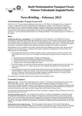 News Briefing Œ February 2013