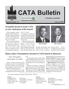 CATA Bulletin a Biweekly Newsletter