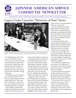 Japanese American Service Committee Newsletter