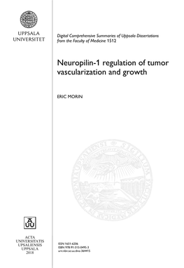 Neuropilin-1 Regulation of Tumor Vascularization and Growth