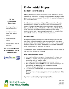 Endometrial Biopsy