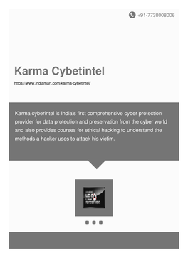 Karma Cybetintel