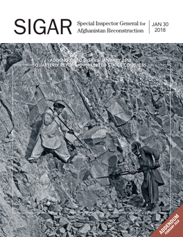 Addendum to SIGAR's January 2018 Quarterly Report to the United