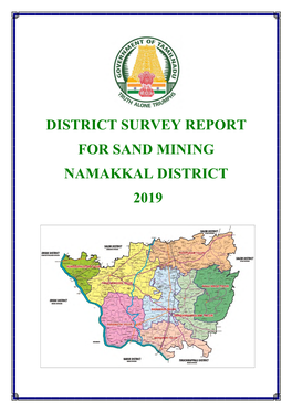 District Survey Report for Sand Mining Namakkal District 2019