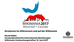 Strukturen Im Wikiversum Und Auf Der Wikimania