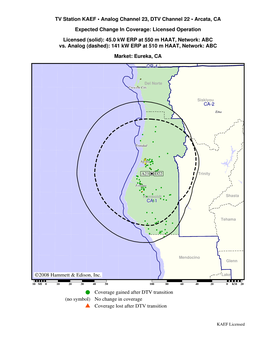 ©2008 Hammett & Edison, Inc. TV Station KAEF • Analog Channel 23
