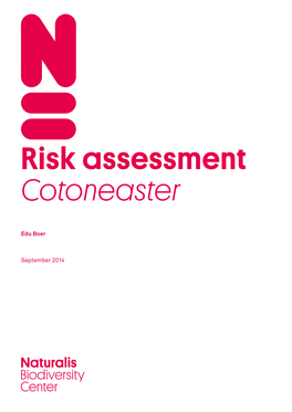 Risk Assessment Cotoneaster