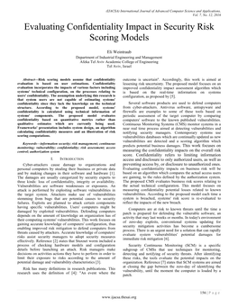 Evaluating Confidentiality Impact in Security Risk Scoring Models