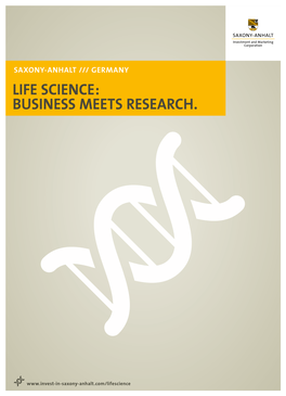 Life Science in Saxony-Anhalt