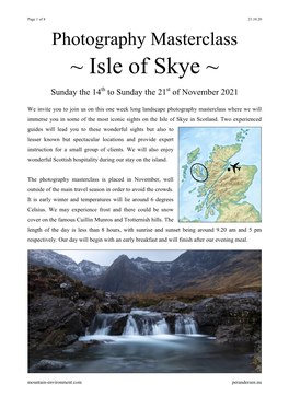 Isle of Skye ~
