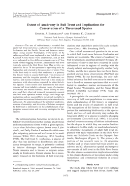 Extent of Anadromy in Bull Trout and Implications for Conservation of a Threatened Species